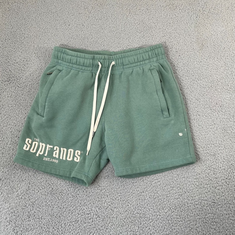 The Sopranos X Shoe Palace Fleece Shorts Men S Teal Lounge Stretch